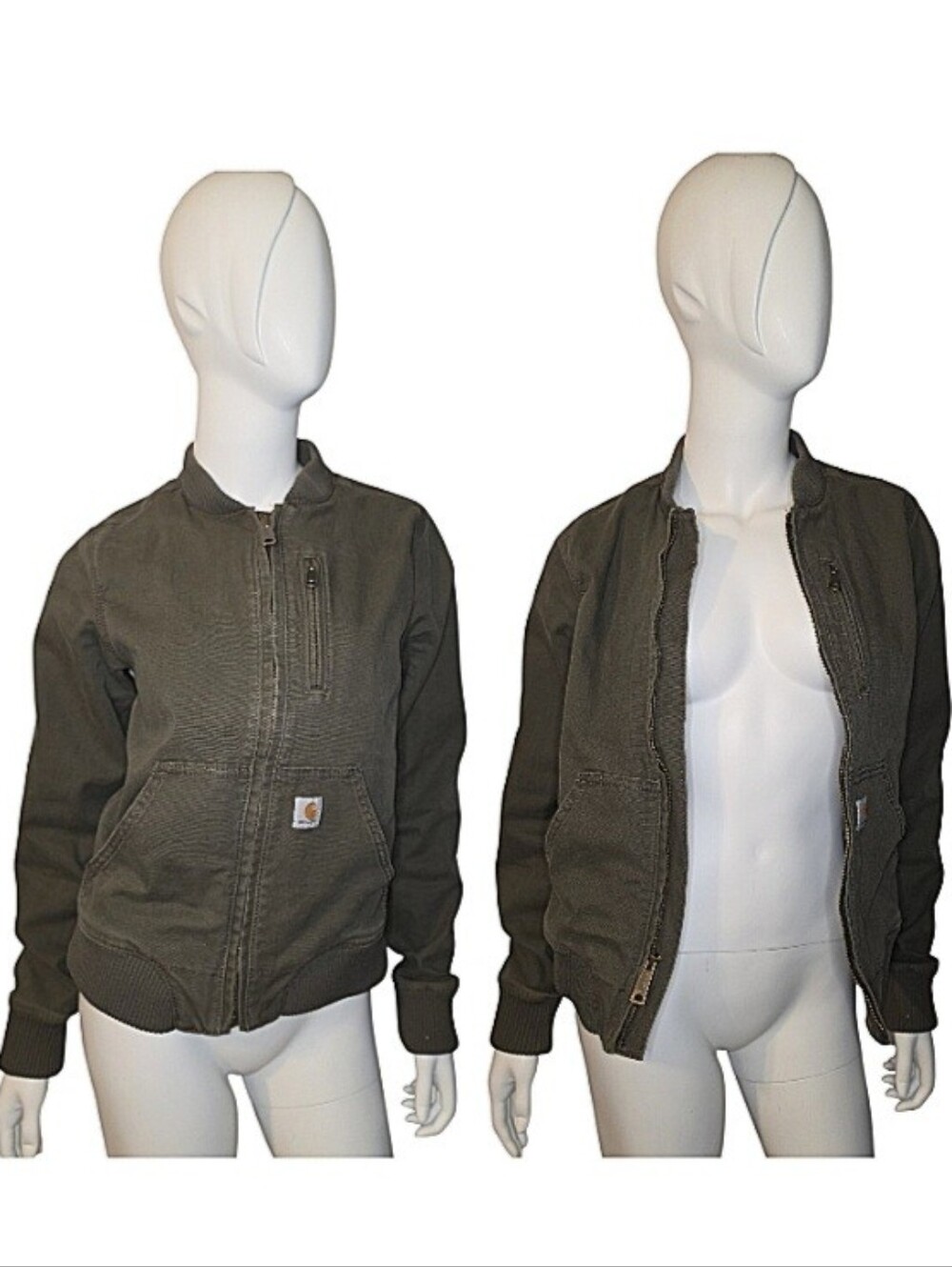 Carhartt Women's Rugged Flex Crawford Bomber Jacket in Tarp Size XS